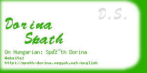 dorina spath business card